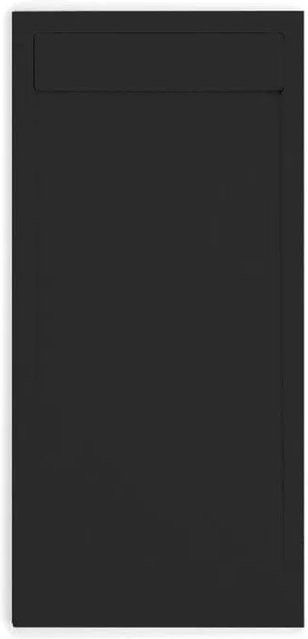 Stano Mineralguss-Duschwanne Quore Extra Flach Schwarz B: 90 cm, T: 110 cm - Bild 1