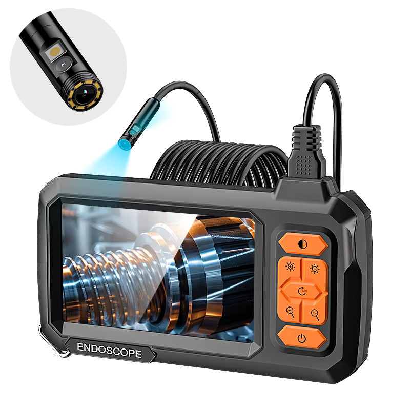 ENWOR Endoskopkamera mit Einzel-Doppelobjektiv und 4,3 Zoll IPS-Bildschirm, HD1080P, 8 mm Durchmesser, wasserdicht, 8 LEDs, Schwarz - Bild 6