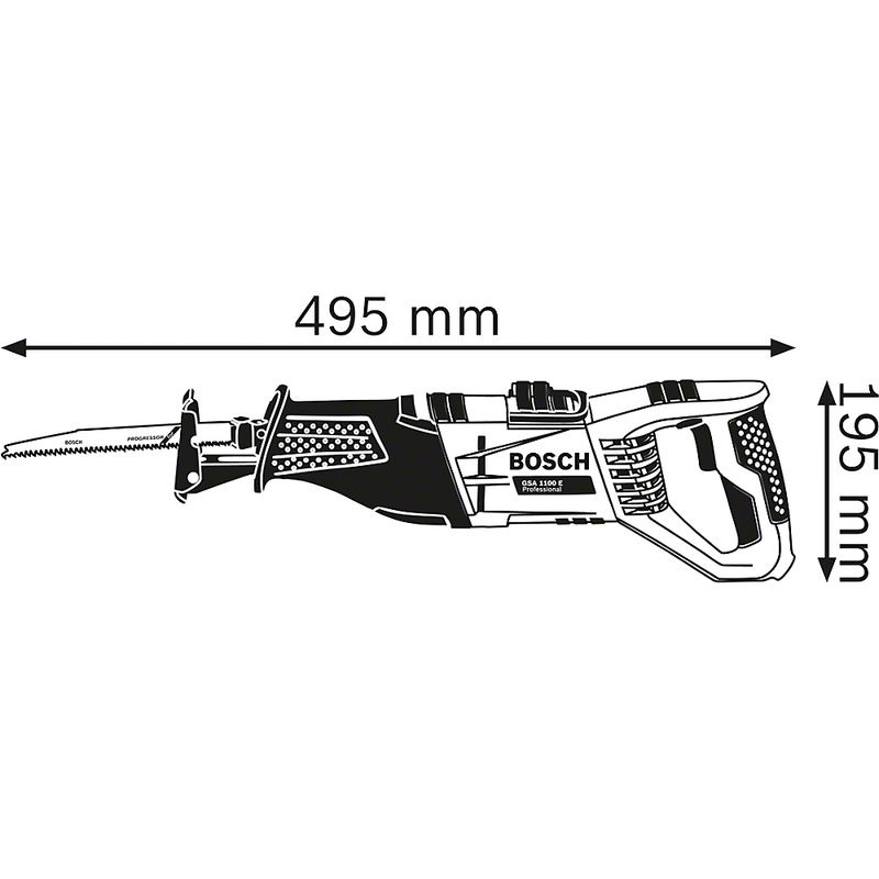 Bosch Säbelsäge GSA 1100 E mit Sägeblättern für Metall S 123 XF und Holz S 2345 X - Bild 6