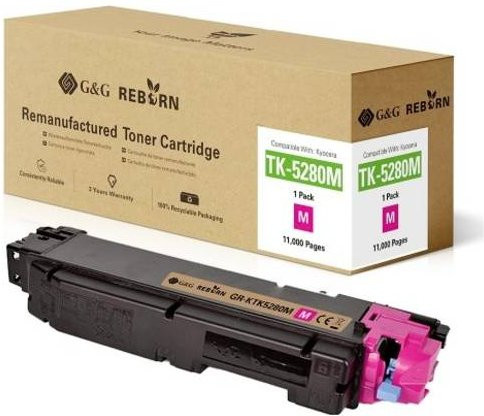 G&G Toner Cartridge Magenta Kompatibel mit Kyocera TK-5280 Remanufactured mit 11000 Seiten Reichweite - Bild 1
