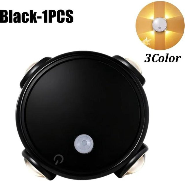 YJMP Super Lighting Magnetische Nachttischlampe mit Bewegungssensor, kabellose Wandleuchte in Weiß mit warmweißem Licht, wiederaufladbar - Bild 1