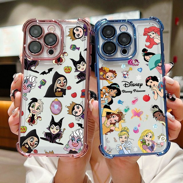 Disney Princess Handyhülle für Xiaomi Redmi Note 15 14 13 12s Pro Plus 4G 5G mit Airbag-Schutz, Multicolor - Bild 1