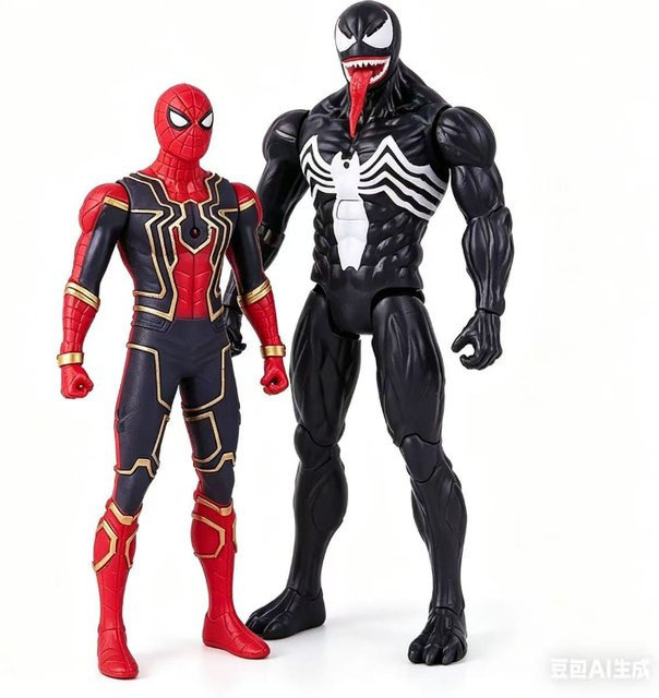 Hot Toys Marvel Venom Thanos Captain Spider-Man Iron Man Modell-Spielzeugpuppe, Kunststoff - Bild 1