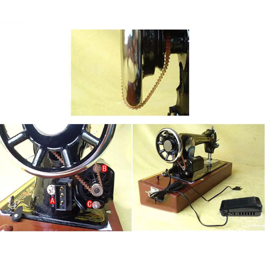 Tophomer Elektronisches Nähmaschinen-Fußpedal in Schwarz, 180W 220V mit variabler Geschwindigkeitssteuerung und Kabel - Bild 2