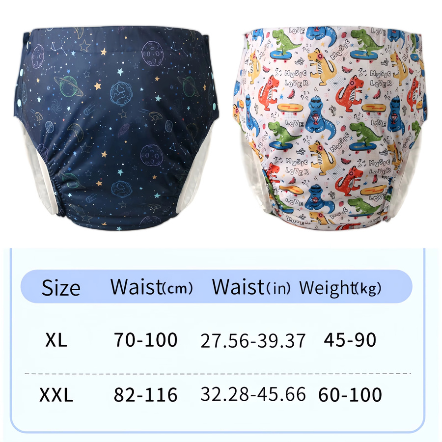 Unisex Wiederverwendbare Stoffwindel, Wasserdichte Inkontinenz-Unterwäsche - Bild 4