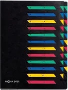 PAGNA Pultordner Deskorganizer Classic mit 24 Fächern für DIN A4 in Schwarz und Multicolour - Bild 2
