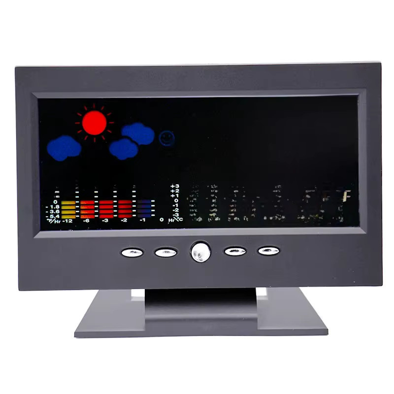 Multifunktions Digital-Wetterstation von JUANJUAN in Schwarz mit Thermometer, Hygrometer, Uhr, Wecker und Wettervorhersage - Bild 5