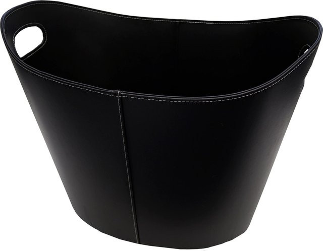Firefix Kaminkorb aus Leder mit zwei Griffmulden B: 31 cm, T: 39 cm, H: 39 cm - Bild 1