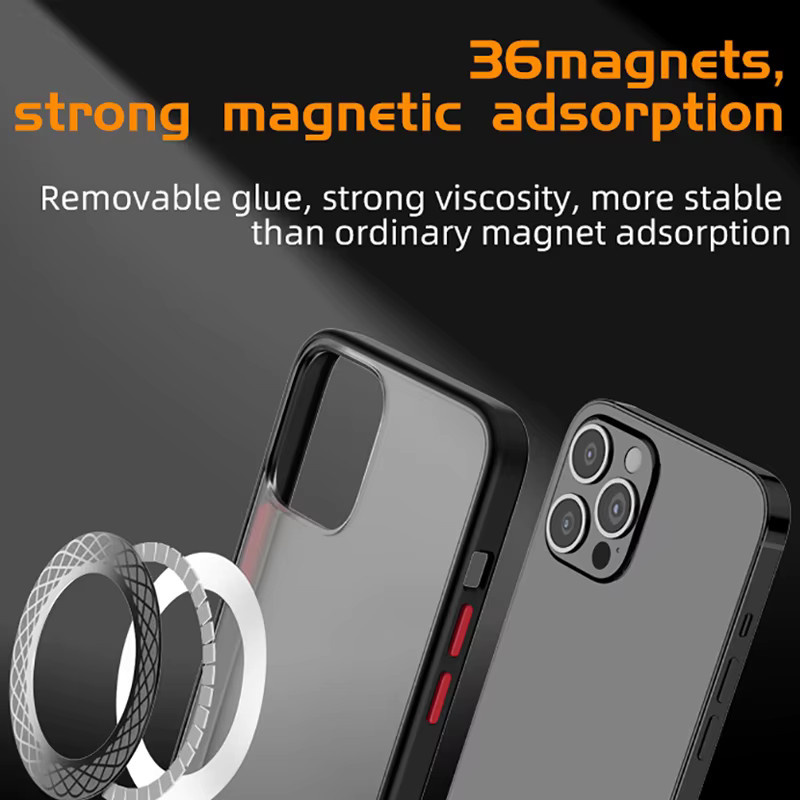QGhappy Magnetische Halterfolie für MagSafe, Ultradünne Magnetplatten für iPhone und Samsung, Farbe: Weiß - Bild 2