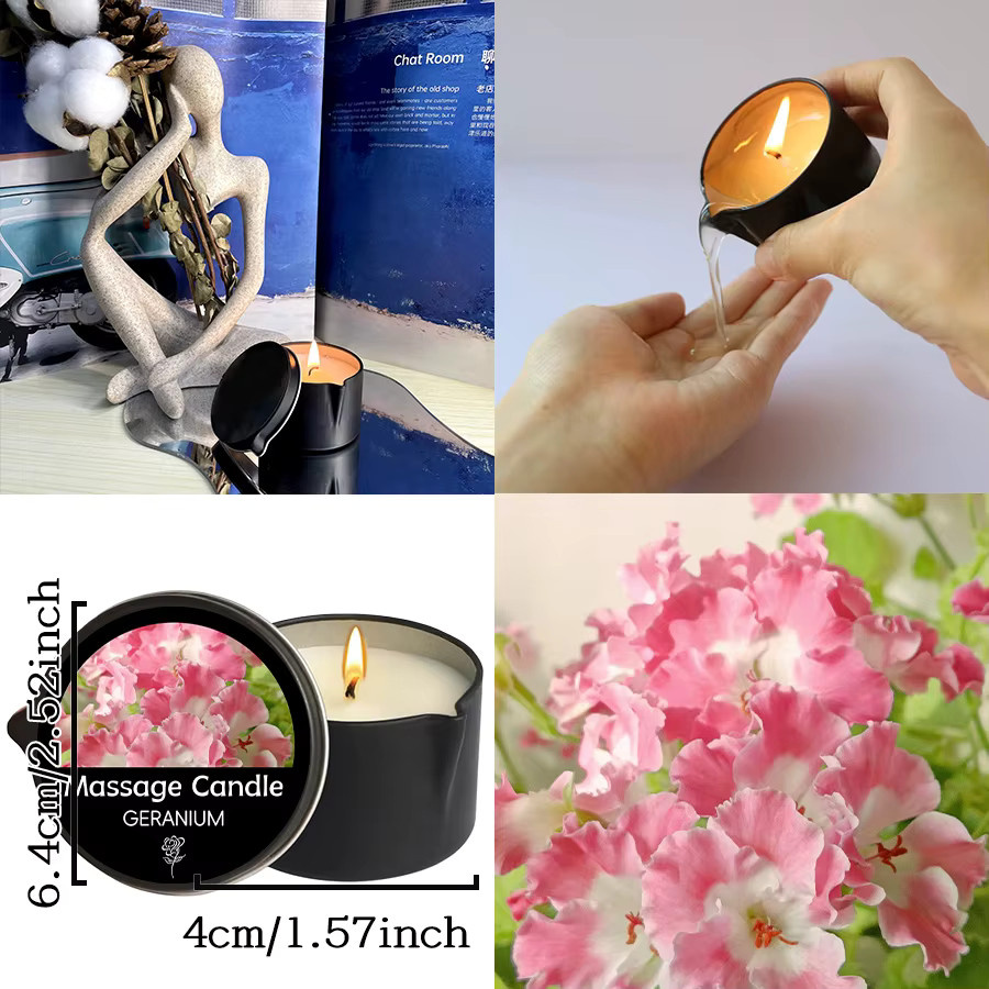 EVODUCK Massageökerze zur Aromatherapie für Stressabbau und feuchtigkeitsspendende Haut - Bild 3