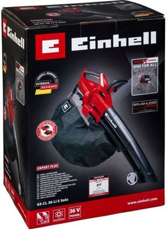 Einhell Power X-Change Akku-Laubbläser und -sauger GE-CL 36 Li E Solo in Rot/Schwarz - Bild 2