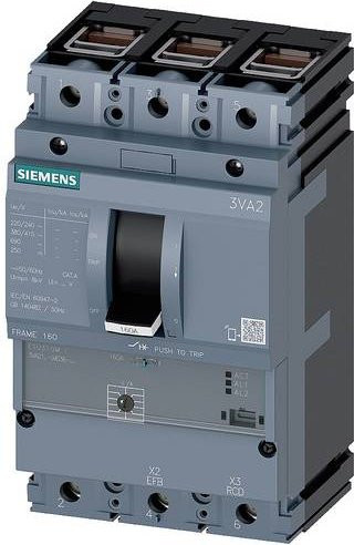 Siemens 3VA2110-7MS36-0AA0 Leistungsschalter in Grau mit einem Einstellbereich von 300 - 1500A und einer maximalen Schaltspannung von 690 V/AC - Bild 1