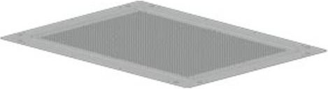 Siemens Dach aus Stahl in Grau, B: 1200 mm, T: 500 mm - Bild 1