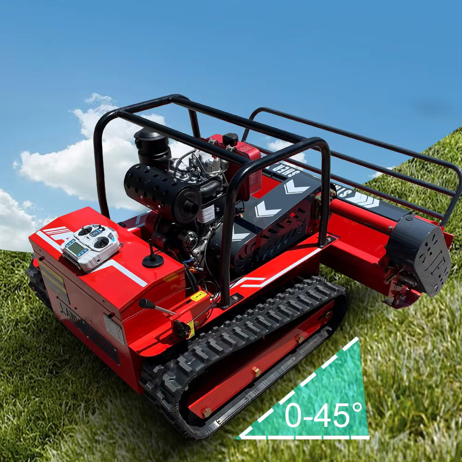 MMS Rasenmäher Roboter mit 15 PS Dieselmotor und Fernbedienung in Rot - Bild 2
