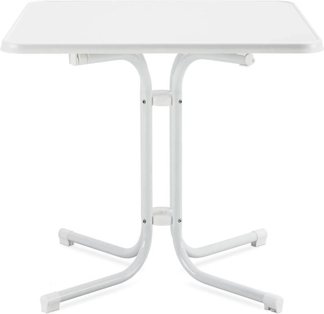 Beautissu Bistrotisch Bistroni WP quadratisch in Weiß, B/T/H: 80 x 80 x 70 cm - Bild 1