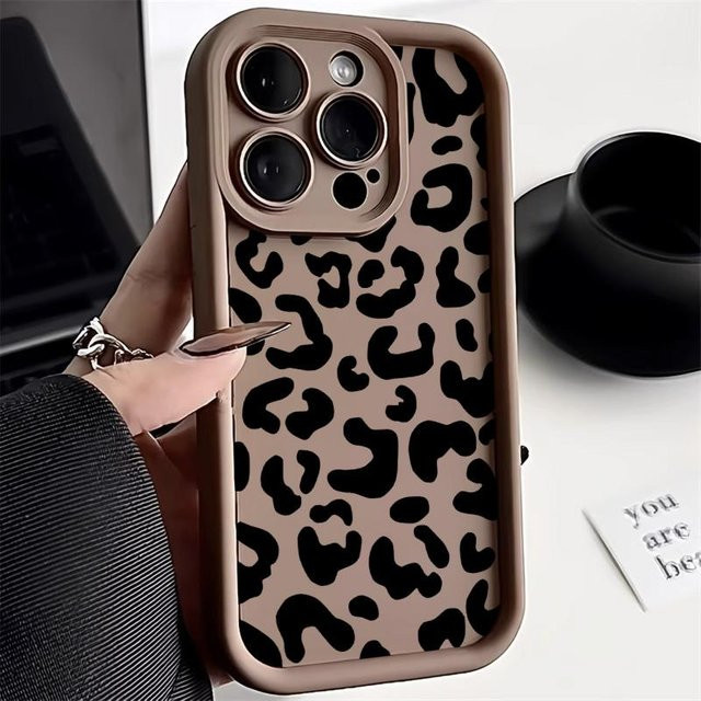 TUNEDEE Smartphone Schutzhülle mit Leopardenmuster in Multicolour und Braun für Samsung Galaxy S24 S25 S23 Ultra A55 A54 A35 A34 A33 A25 A16 A06 S21 S20 FE A53 A32 A52 A24 A16 5G - Bild 1
