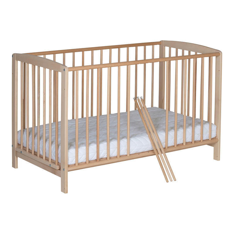 Schardt Beistellbett Micky für Babys aus Buche Massiv in Beige und Braun, B/T/H: 60 x 120 cm - Bild 2