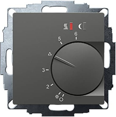 Eberle UTE 2800-R Raumthermostat Unterputz für Heizungen in Anthrazit mit Display - Bild 1
