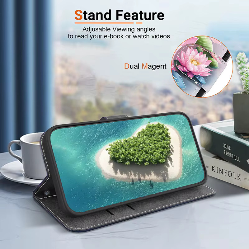 Lederhülle mit Kartenfach für LG Velvet, G9, K51S, K61, K42, K52, Q52, K62 und K71 als Wallet Protect Phone Cover - Bild 4