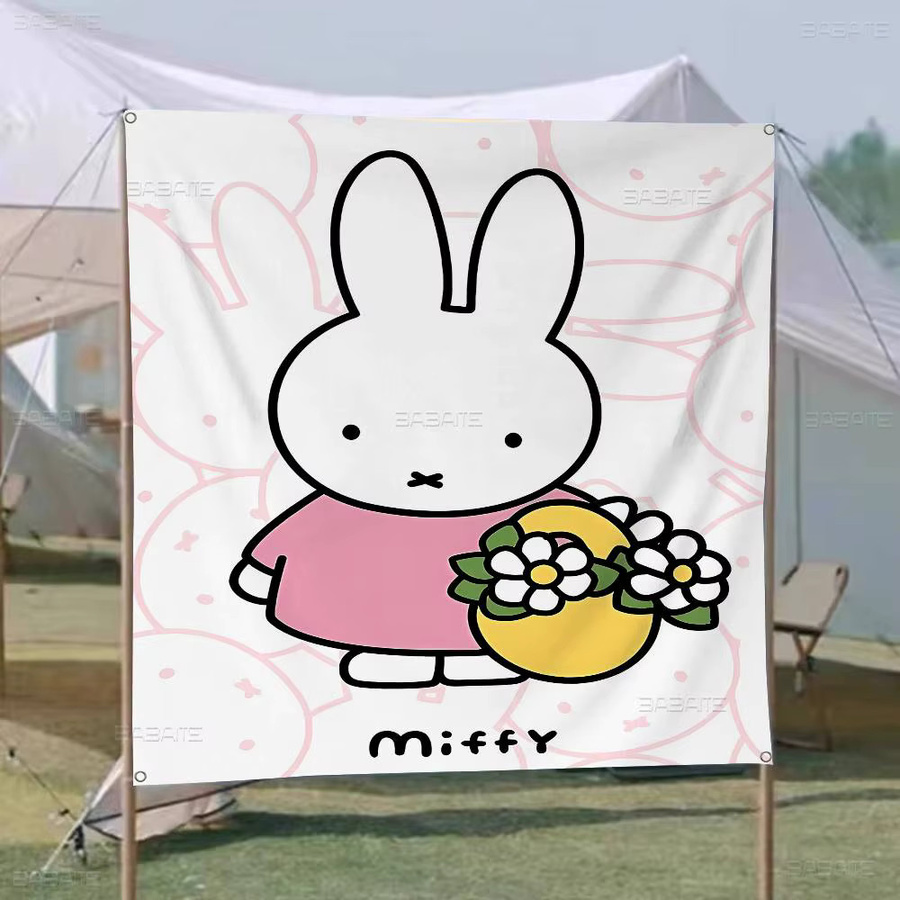 Potdemiel Miffy Wandbanner mit Tiermotiv, Mehrfarbig, Rechteckig - Bild 5