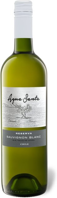 AQUA SANTA Sauvignon Blanc Reserva DO Valle de Leyda, trocken, Weißwein 2024, 0,75 l - Bild 1