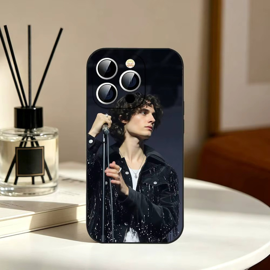 Singer S-Sombr Slim Stoßfeste Handyhülle für iPhone in Schwarz - Bild 6