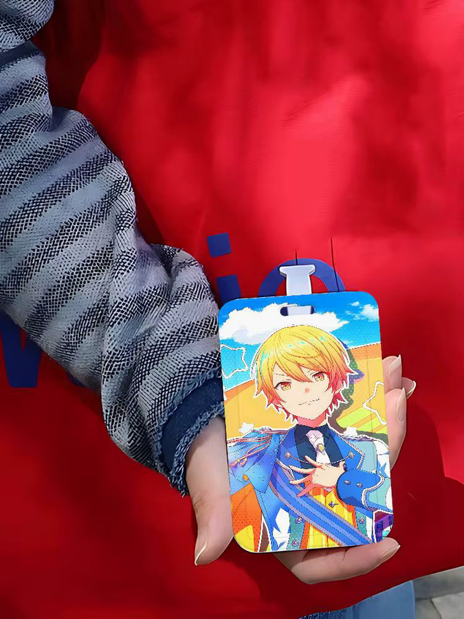 P-Project S-Sekai Tsukasa Tenma Ausweishalter mit Umhängeband in Multicolour für Büro und Schule - Bild 3