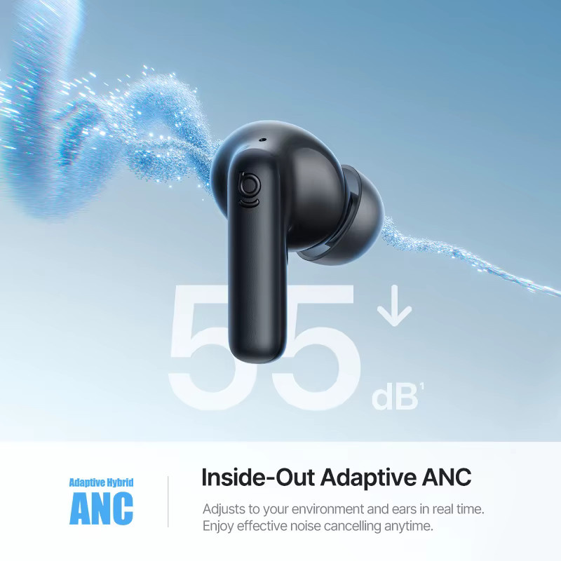 Baseus Bass EP10 Ultra Kabellose In-Ear Kopfhörer in Schwarz mit -55dB Geräuschunterdrückung, Bluetooth 6.0 und 65 Std. Spielzeit - Bild 2