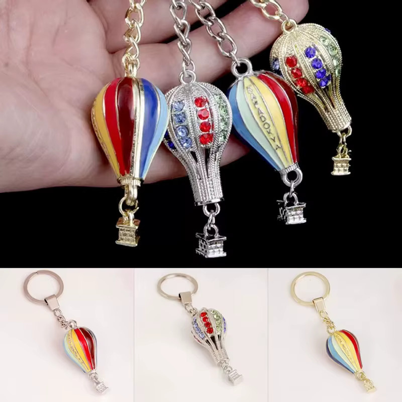 diffone Schlüsselanhänger Heißluftballon, Edelstein, Unisex - Bild 2