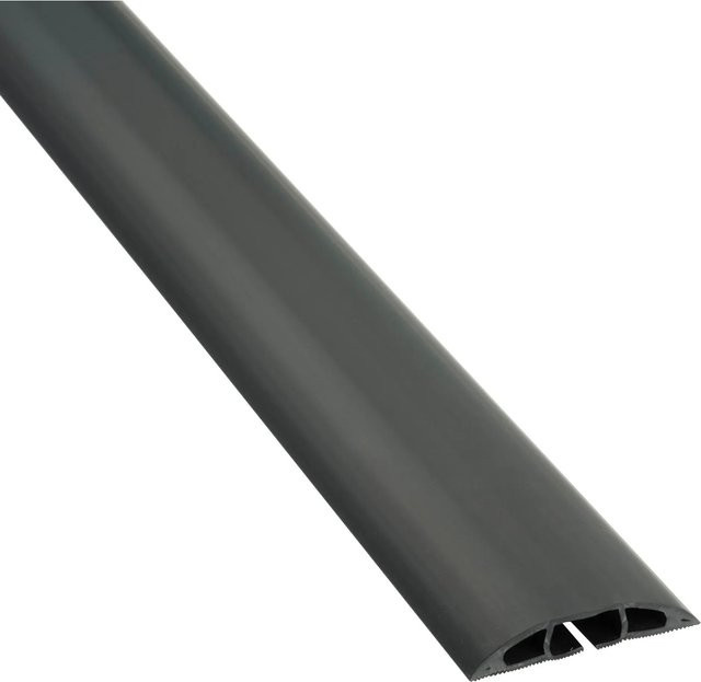 D-Line Fussboden Kabelkanal CC-1 Schwarz Breite: 6 cm, Länge: 1,8 m - Bild 1