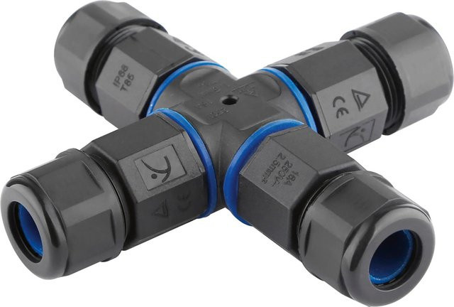 GROW by OBI Wasserdichter Stecker 4 x 0,75-1,5 mm² IP68 in Schwarz - Bild 1