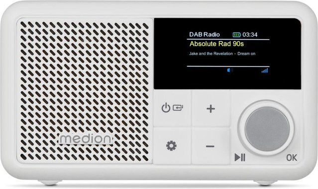Medion LIFE S66822 DAB+ Radio mit Bluetooth in Weiß - Bild 1