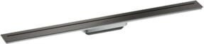 Hansgrohe Duschrinne Drain Linear Channel in Schwarz aus Edelstahl, frei im Raum stehend, Breite: 90 cm - Bild 1