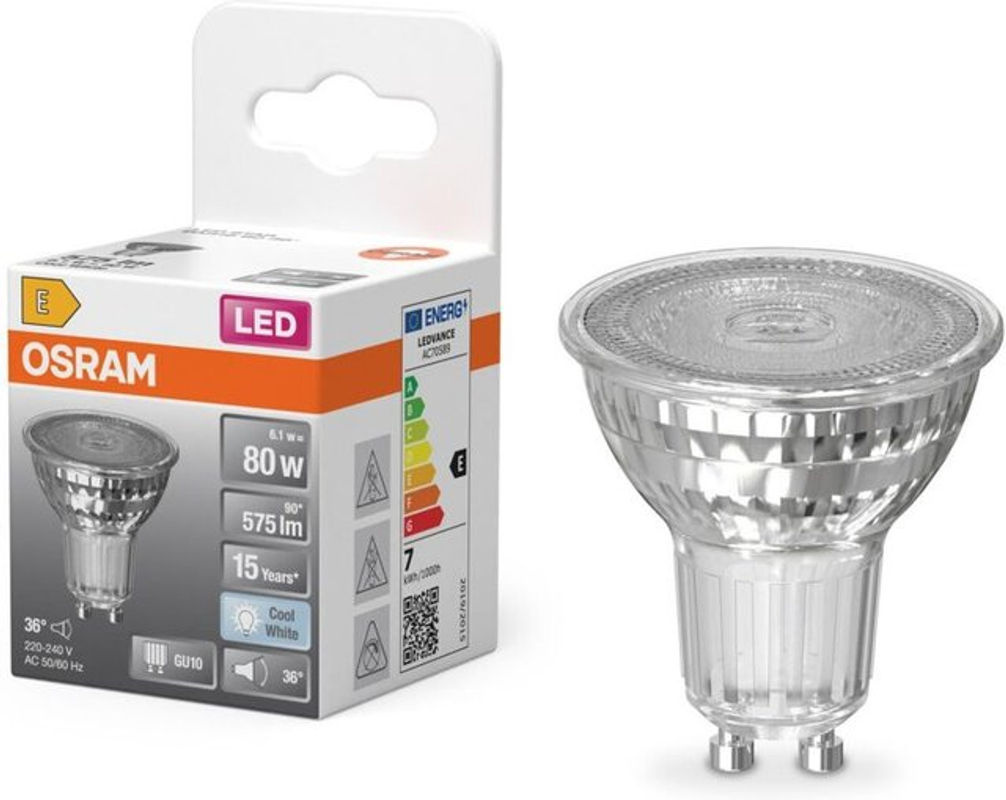 Osram LED-Reflektorlampe GU10 mit 6,1 W und 4000 K Kaltweiß - Bild 2