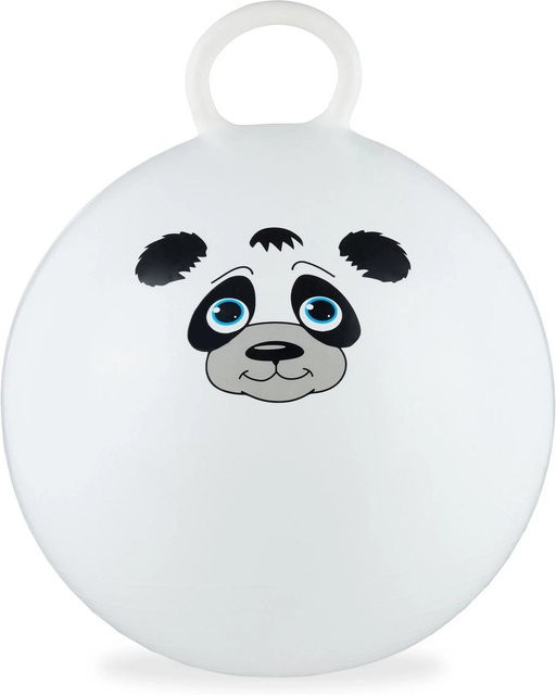 Relaxdays Kinderhüpfball Panda aus PVC mit Griff - Bild 1