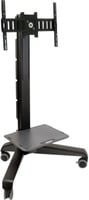 Ergotron Neo-Flex Mobile MediaCenter UHD TV-Rollwagen 24-192-085, schwarz, für 4K UHD Bildschirme bis 54 kg, höhenverstellbar, neig- und drehbar, VESA-kompatibel - Bild 1
