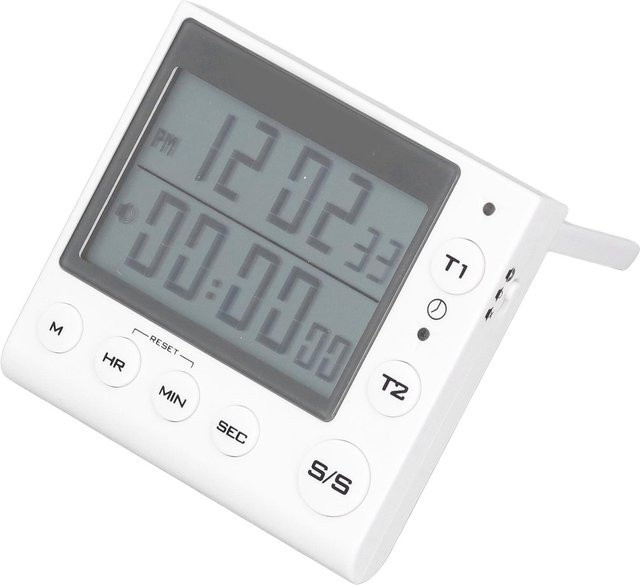 Koogeelife Mini Digitaluhr mit Timer und Count Down in Weiß für Kochen und Lernen - Bild 1