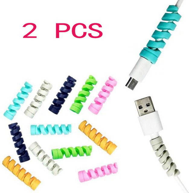 Multicolor Kabelbinder und Kabelmanagement-Set zur Organisation von Ladekabeln, USB-Ladegeräten und Kopfhörerkabeln in Schwarz und Mehrfarbig - Bild 1