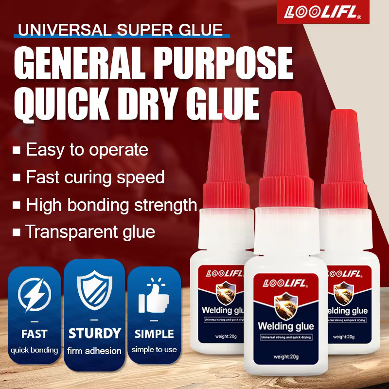 LOOLIFL Superkleber Transparent Cyanacrylat-Kleber für Holz, Gummi, Leder und Kunststoff - Bild 5