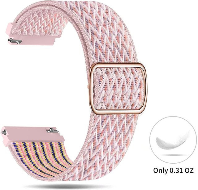 JBAILI Uhrenarmband Nylon, geflochtene Schleife, Unisex, 20mm 22mm - Bild 1