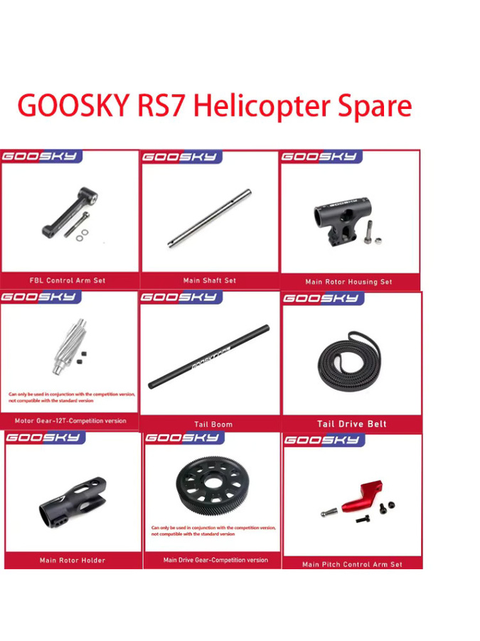 GOOSKY RS7 Hubschrauber Ersatzteile Set, Blau, Metall - Bild 2