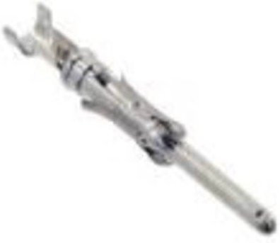 TE Connectivity CPC Rundstecker Einzelkontakt Stiftkontakt in Silber aus Kunststoff, Artikelnummer 1-163082-0 - Bild 1