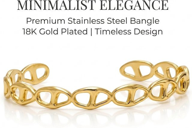 JP One Armband, Edelstahl, Gold, Damen - Bild 1