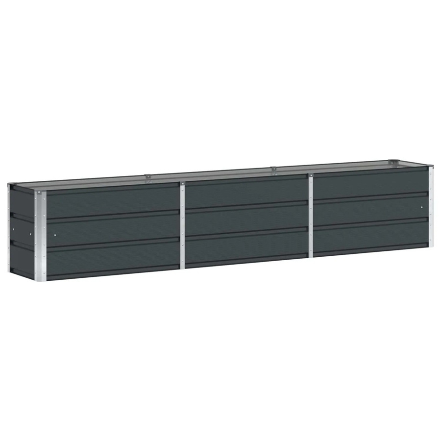 vidaXL Pflanzkübel aus Stahl in Anthrazit, B/T/H: 240 x 40 x 45 cm - Bild 2