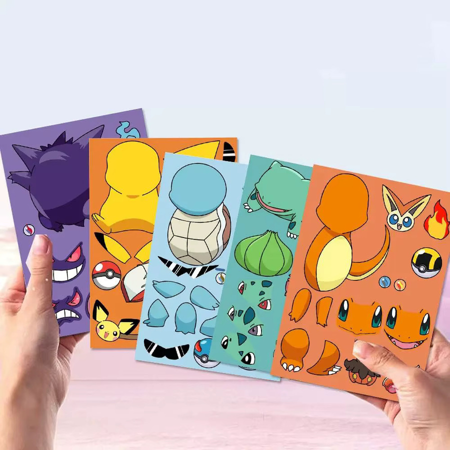 zhuangchen Pokémon Pikachu und Gengar Puzzle-Aufkleber, bunt - Bild 1