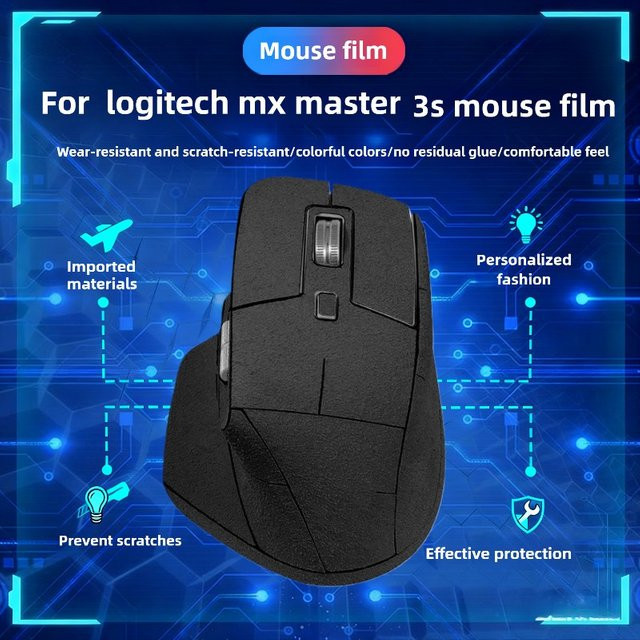 Premium-Wildleder-Vollabdeckungsaufkleber für Logitech MX Master 3, rutschfest und schweißabsorbierend - Bild 1