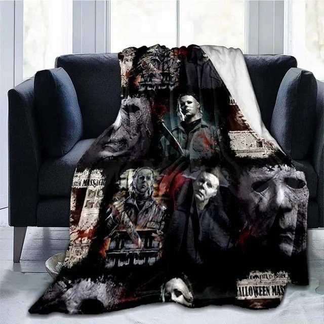 Michael Myers Plüsch-Flanelldecke in Multicolor, superweiche Decke für Wohnzimmer und Schlafzimmer, B/B: 100 x 150 cm - Bild 1