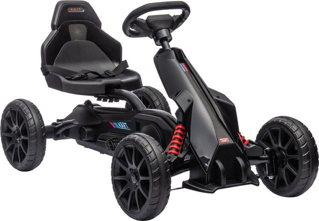 HOMCOM Gokart Tretauto, Kettcar, Schwarz, ab 3 Jahre - Bild 1