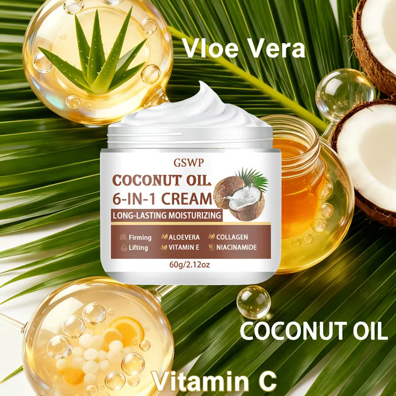 GSWP 6-in-1 Multifunktionale Gesichtscreme mit Aloe Vera und Kollagen - Bild 4