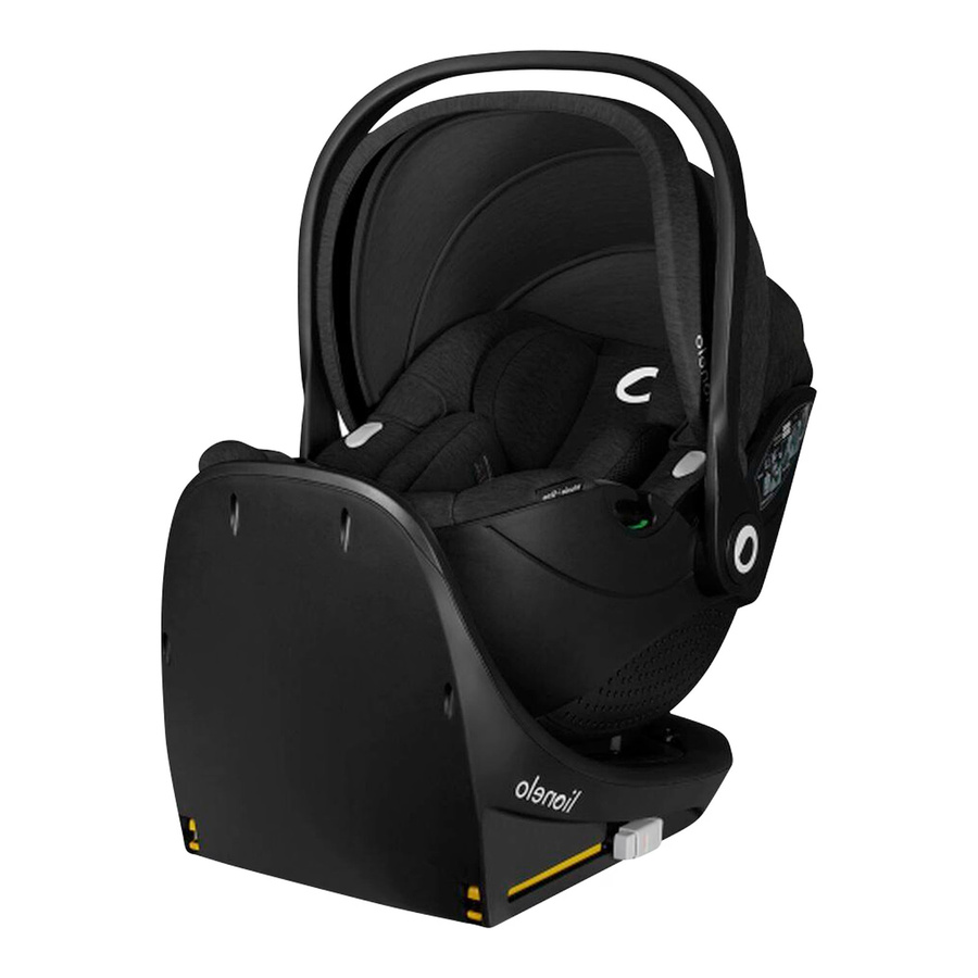Lionelo Babyschale MOXIE mit ISOFIX-Base, schwarz, i-Size nach UN R129, drehbar mit Stützfuß - Bild 3